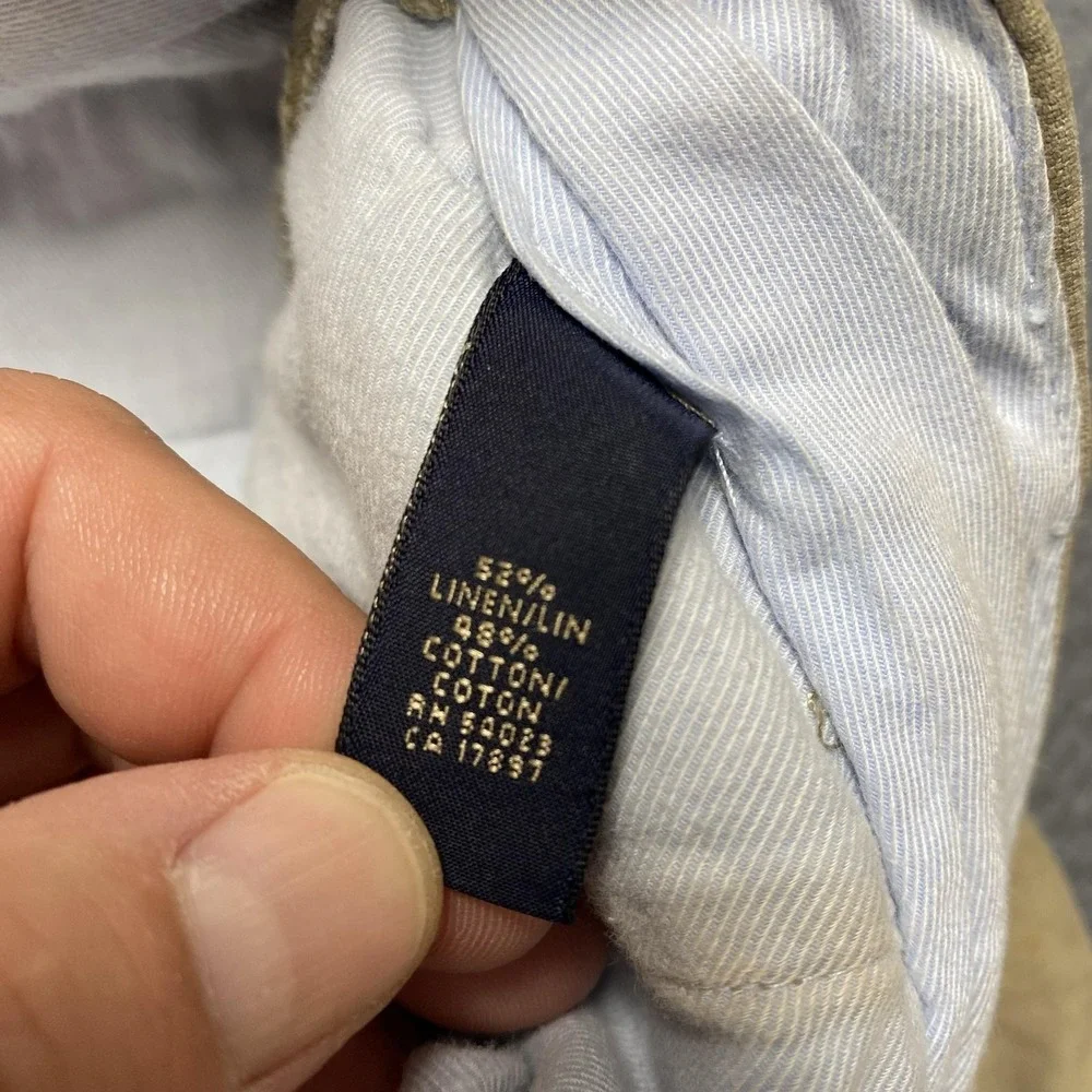 Banana Republic Pants Mens‎ 31x29 Beige Linen Cotton Chino Straight Leg Casual